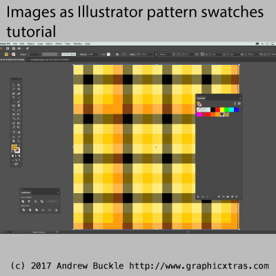 images as pattern swatches in Adobe Illustrator