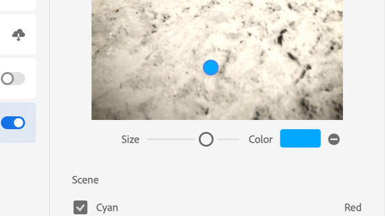 colorize conversion control points