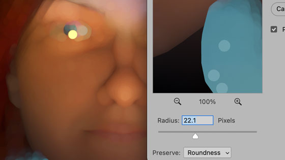 maximum filter roundness added to the effect