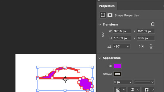 rotate shapes