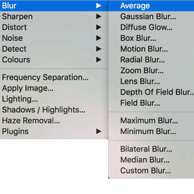 average blur filter affinity photo tutorial