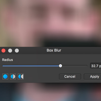box blur filter in affinity photo tutorial