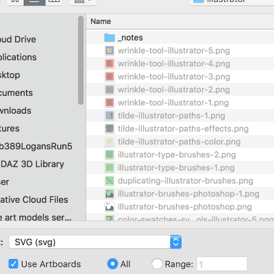 save as svg illustrator